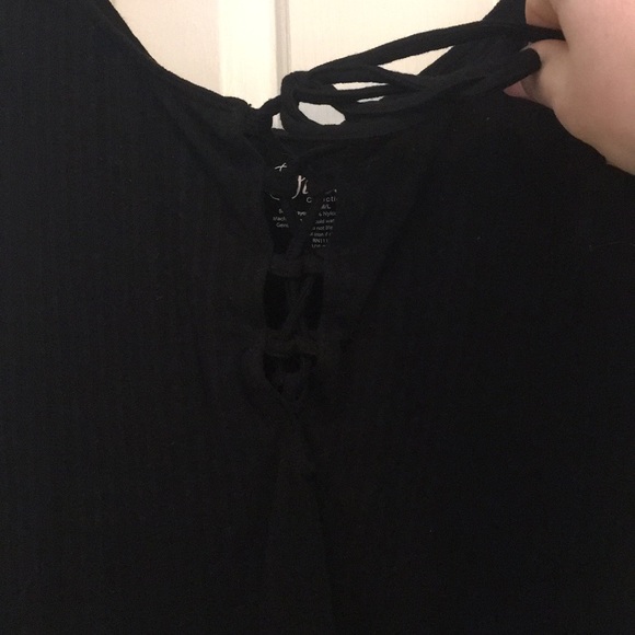Black lace up bodysuit - Picture 2 of 2